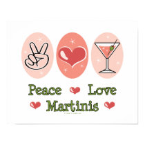 Peace Love Martini Poster posters by FunnyTeesGifts Peace Love Martini Poster posters