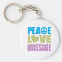 Peace Love Massage Key Chains