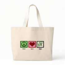 Peace Love Math Bags