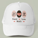 Peace Love Math Cap