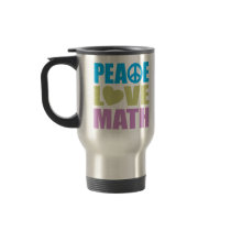 Peace Love Math Coffee Mugs