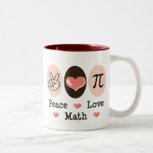 Peace Love Math Mug