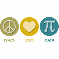 Peace Love Math photo sculptures