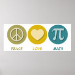 Peace Love Math Posters