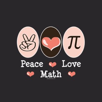 Peace Love Math Sweatshirt shirt