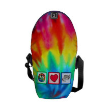 Peace, Love, Mice Messenger Bag