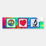 Peace, Love, Microscopes Bumper Stickers