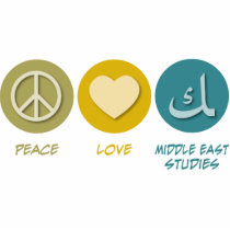 Peace Love Middle Eastern Studies photo sculptures