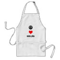 Peace love Min Pin aprons