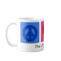 Peace Love Min Pin mugs by dogwiregifts Peace Love Min Pin mugs