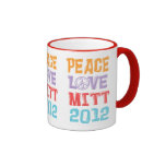 PEACE LOVE MITT 2012 COFFEE MUGS