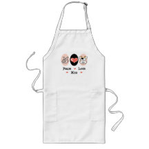 Peace Love Moo Cow Apron