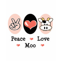Peace Love Moo Cow Hoodie