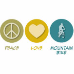 Peace Love Mountain Bike Cut Out