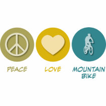 Peace Love Mountain Bike t-shirts