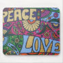 Peace & Love Mouse Pad