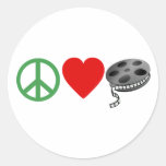 Peace Love Movies Stickers
