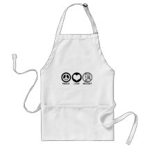 Peace Love Mozart Apron