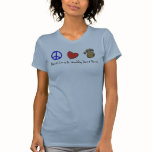Peace Love &amp; Muddy Dane Paws Tshirts