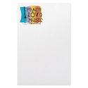 Peace Love Music stationery by ImpressImages Peace Love Music stationery