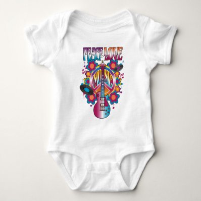 PEACE LOVE MUSIC T-SHIRT