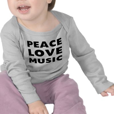 Peace Love Music Tee Shirt