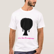 peace, love & nappiness t-shirts