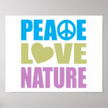 Peace Love Nature Print