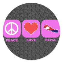 Peace Love Nepal stickers