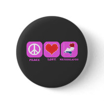 Peace Love Netherlands buttons by coolcountry Peace Love Netherlands buttons