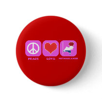 Peace Love Netherlands buttons by coolcountry Peace Love Netherlands buttons