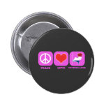 Peace Love Netherlands Button