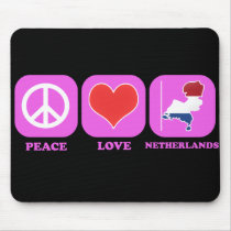 Peace Love Netherlands mousepads