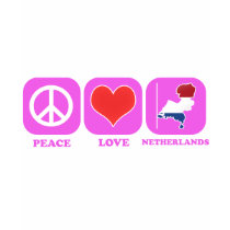 Peace Love Netherlands t-shirts by coolcountry Peace Love Netherlands t-shirts