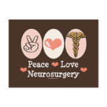 Peace Love Neurosurgery Postcard