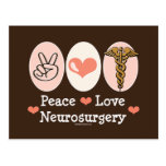 Peace Love Neurosurgery Postcard
