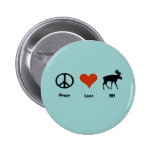 Peace Love New Hampshire Buttons
