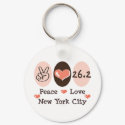 Peace Love New York City 26.2 Key Chain keychains by RunnerTeesGifts Peace Love New York City 26.2 Key Chain keychains