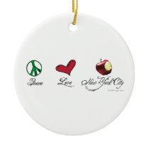 Peace Love New York City Ornament ornaments