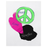 Peace Love &amp; Newfies Full Color Flyer