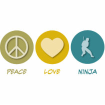 Peace Love Ninja photo sculptures by 1000suns Peace Love Ninja photo sculptures