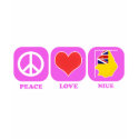 Peace Love Niue t-shirts by coolcountry Peace Love Niue t-shirts
