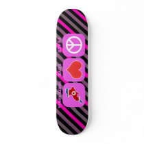 Peace Love North Korea skateboards