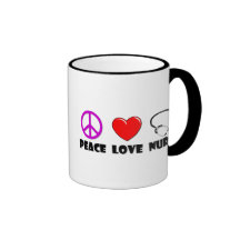Peace Love Nurse Coffee Mug