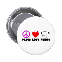 Peace Love Nurse Pins