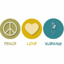 Peace Love Nursing photo sculptures