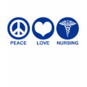 Peace Love Nursing t-shirts by magarmor Peace Love Nursing t-shirts