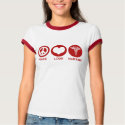 Peace Love Nursing t-shirts by magarmor Peace Love Nursing t-shirts