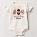 Peace Love Obama Baby  t-shirts
