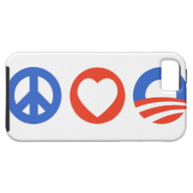 Peace Love Obama iPhone 5 Covers